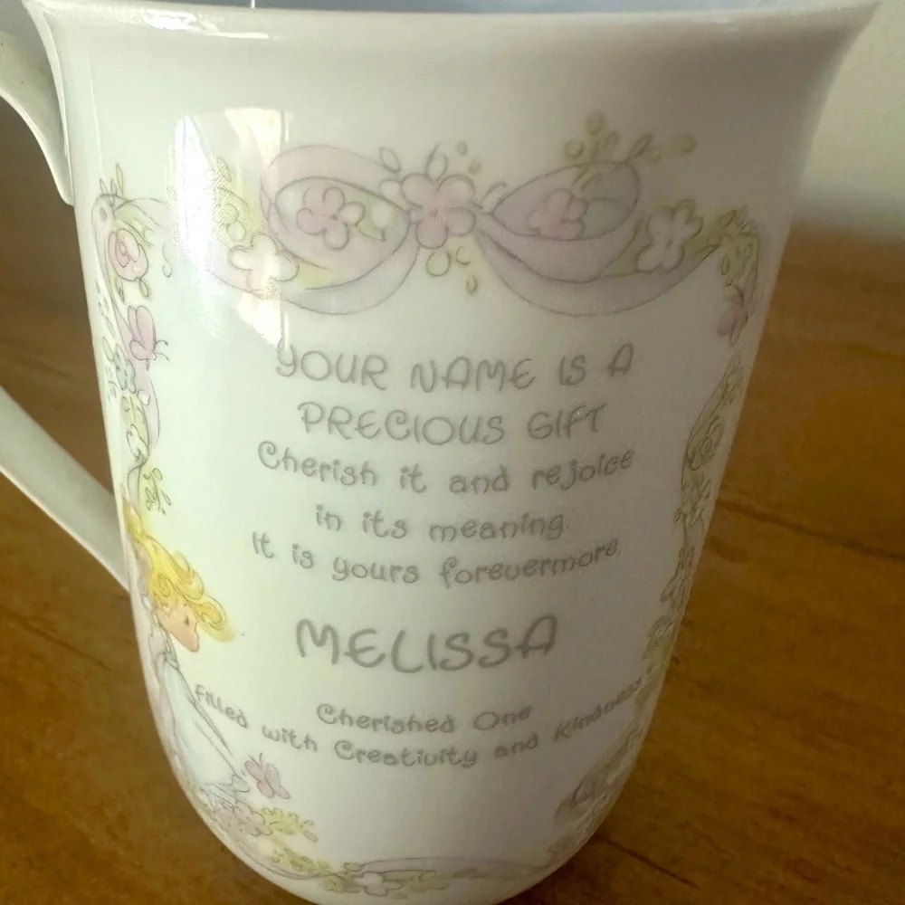 Precious Moments Your Name Is A Precious Gift”Melissa”  Mug, Cup, 1990
